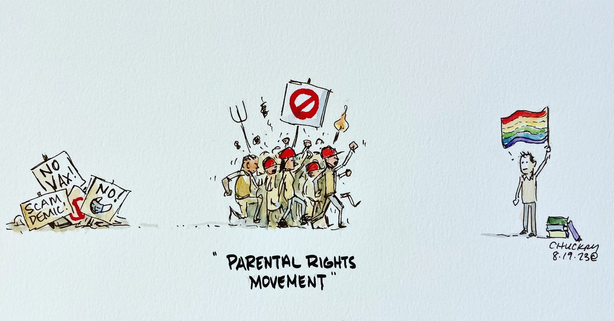 The Stefanson government is endorsing “parental rights” in schools. This is straight from the conservative movement south of the border. In the US, these “rights” have resulted in book bans, revisionist history curriculum and teachers losing their jobs at the whim of bigots. 1/