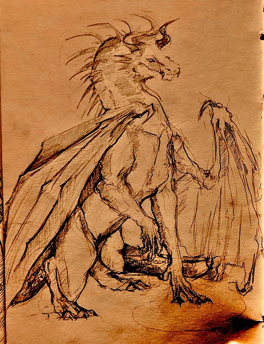 digital_juli's tweet photo. 𝒟𝒶𝓎 #432 𝒟𝓇𝒶𝑔𝑜𝓃 #432
Experimenting while sketching out more harsher lines Indicating as bone, and softer stokes as muscle. Still a working progress 👍
#dailydragons #digitaljuli #dragons #julibourque https://t.co/7GRoYH7aEQ