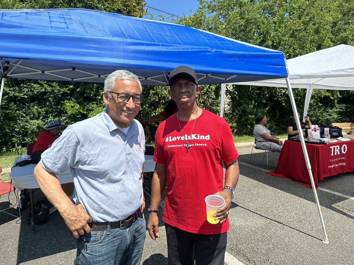 Great seeing Pastor Chris Morant, Sr. and the Emmanuel Baptist Church congregation at Community Day this afternoon