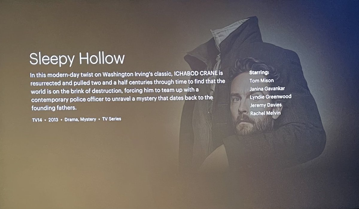 Hey @hulu How is it possible that #NicoleBeharie be one of the leads with #TomMison in Sleepy Hollow in the first three seasons and not be included in the list of starring actors?