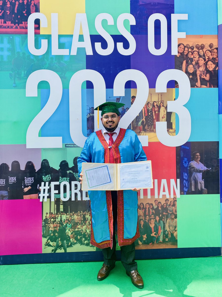 DrAnsumanKar's tweet photo. Successfully completed my PostGraduation… thank @KIITUniversity @KIMSBBSR for this memorable day #kiitconvocation #ClassOf2023 https://t.co/TsPt4CFAeQ