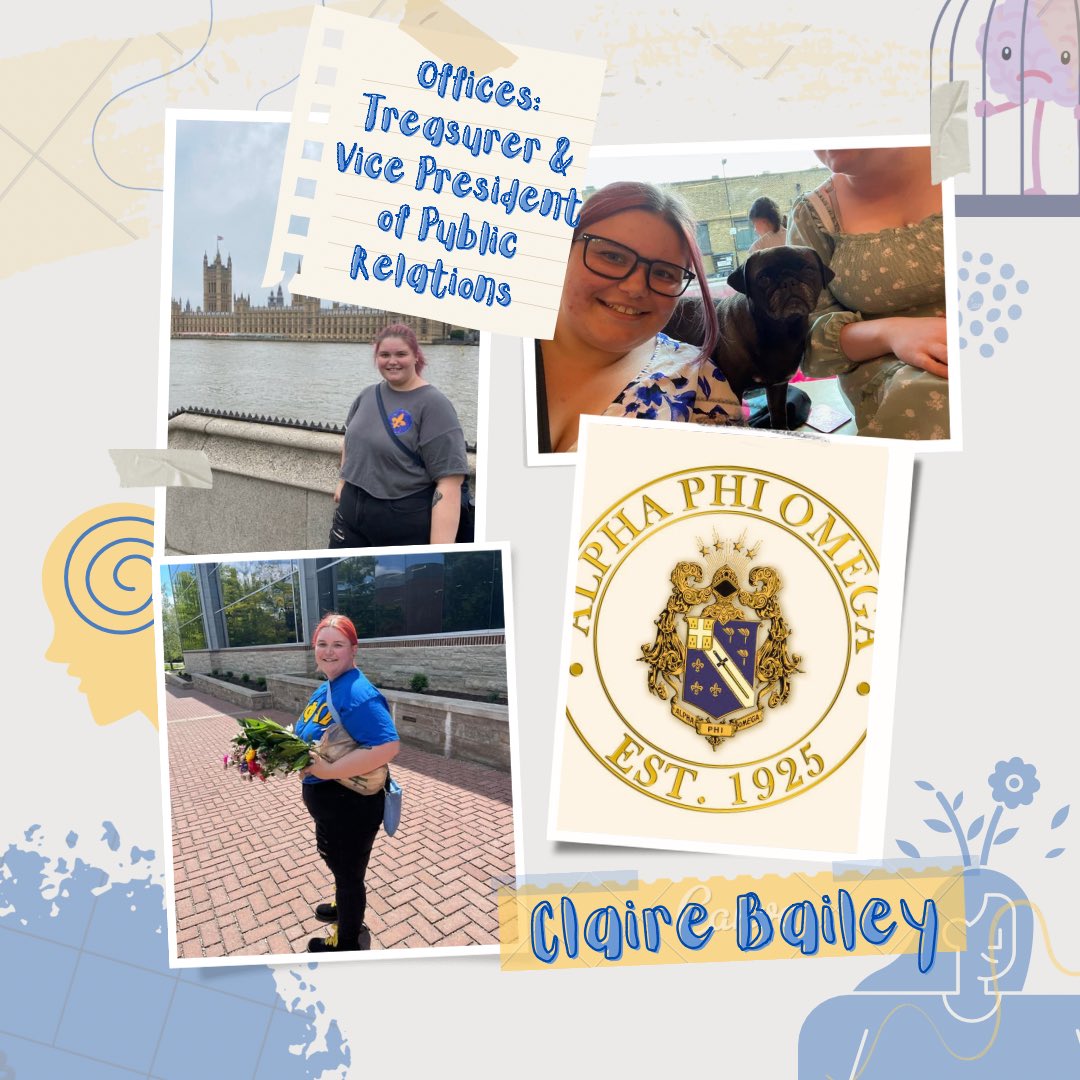 Introducing our new Vice President of Public Relations (VPPR) and Treasurer, Claire Bailey!
Check out our insta for more!
Direct any interest or inquires into APhiO to maggie_camp2@mymail.eku.edu !

#eku #ekustudentlife #ekuservice #leadership #friendship #service #alphaphiomega