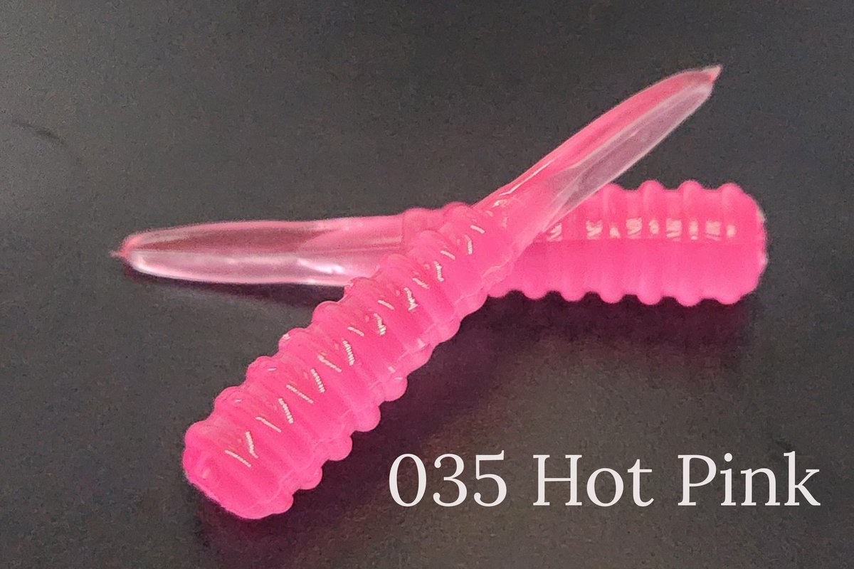 10_4Tackle's tweet photo. The Blitzgrub mimics the appearance and movement of natural prey, making it an irresistible target for panfish such as bluegill, crappie, perch, and sunfish.

Length - 2"
Price - $3.99 per pack (+shipping)
Qty - 16 count per bag

Bulk discount available. We do custom colors too! https://t.co/FM2oYeaAx9