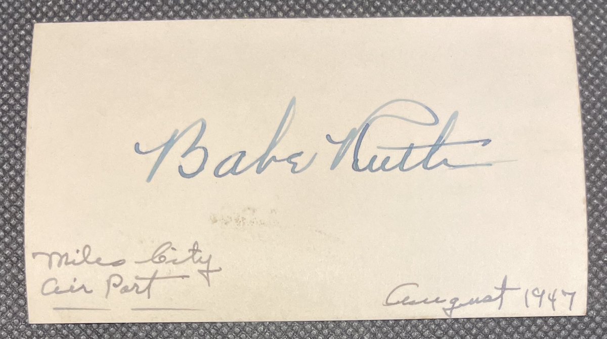 Signed a year before his death in Miles City, MT

<a href="/JSALOA/">JSA - James Spence Authentication</a>