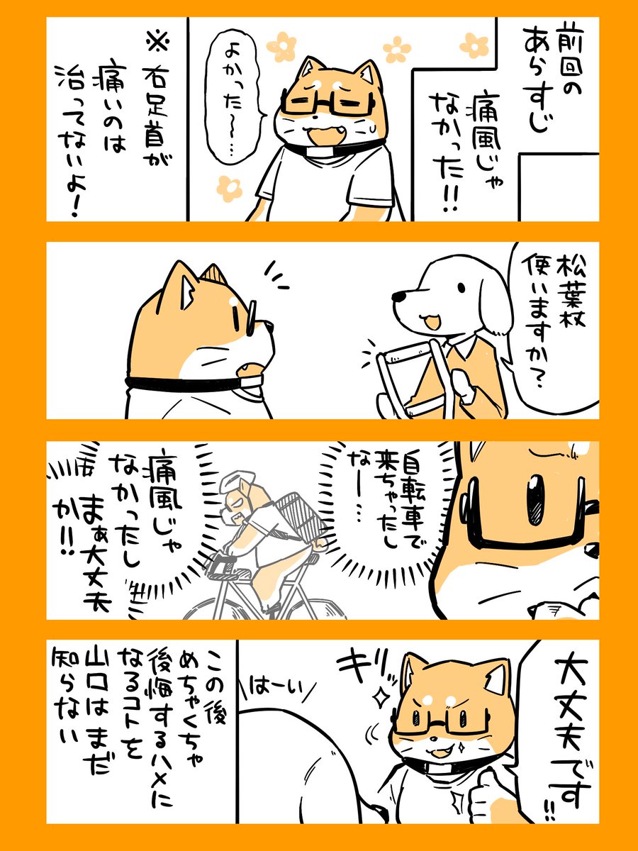 足首が痛くなった話の続き 1/2