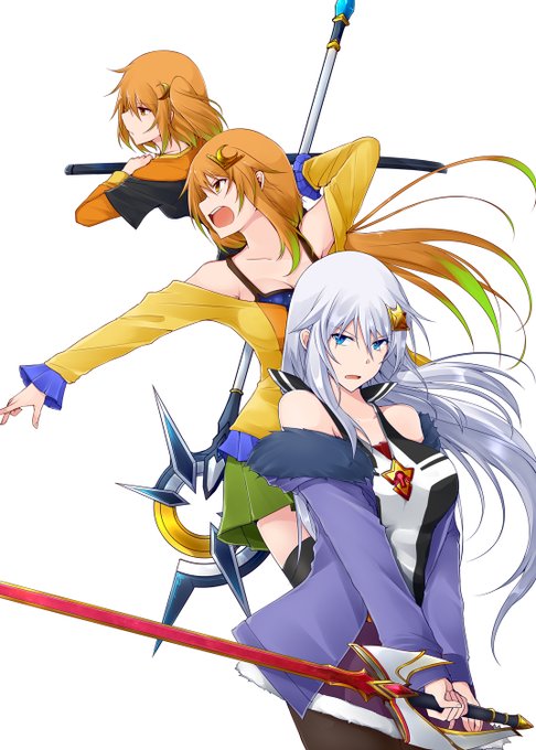 昔描いた表紙絵の三人娘。絵は拙いけど今見ても頑張ったなって思える。今は描けなさそうだ・・・・・・www 