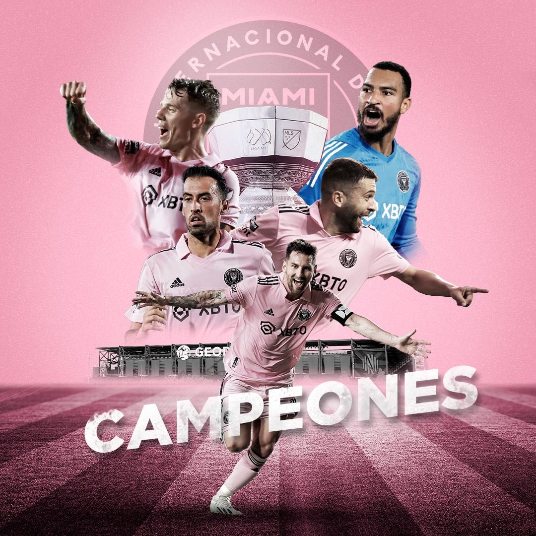 ¡¡INTER MIAMI ES CAMPEÓN DE LA LEAGUES CUP 2023!!
¡¡LIONEL MESSI LE DIO EL PRIMER TITULO DE SU HISTORIA A LA FRANQUICIA!!
¡¡CALLENDER APARECIÓ EN LA TANDA DE PENALES!! 
¡¡EL PEOR EQUIPO DE LA MLS SE LLEVÓ EL TORNEO INTERNACIONAL!!
¡¡MOMENTO HISTÓRICO PARA EL CLUB DE FLORIDA!!
