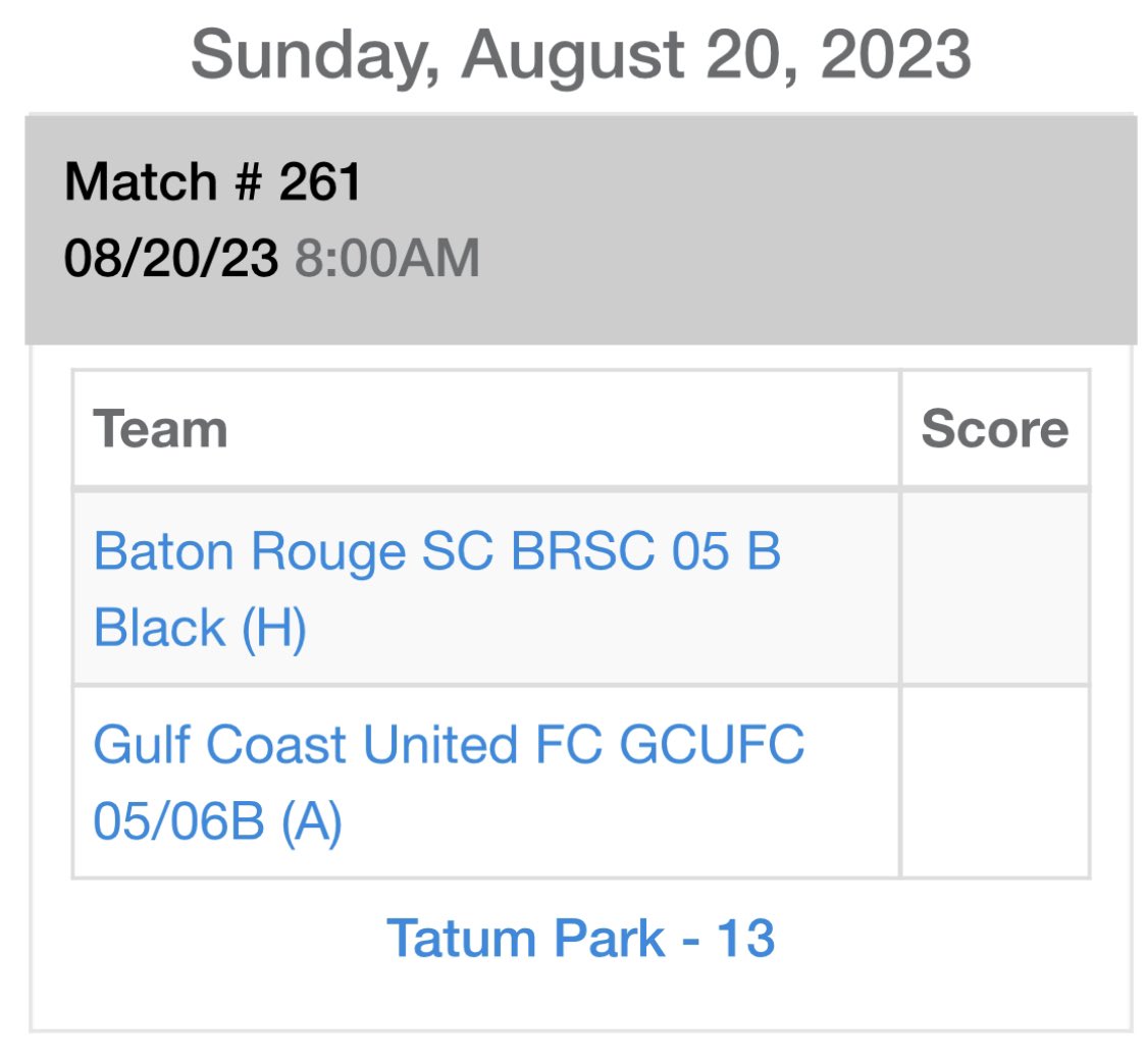 Tomorrow at 8am, we get the GSPL season started vs Baton Rouge SC at Tatum Park in Hattiesburg! #gcufc
#united