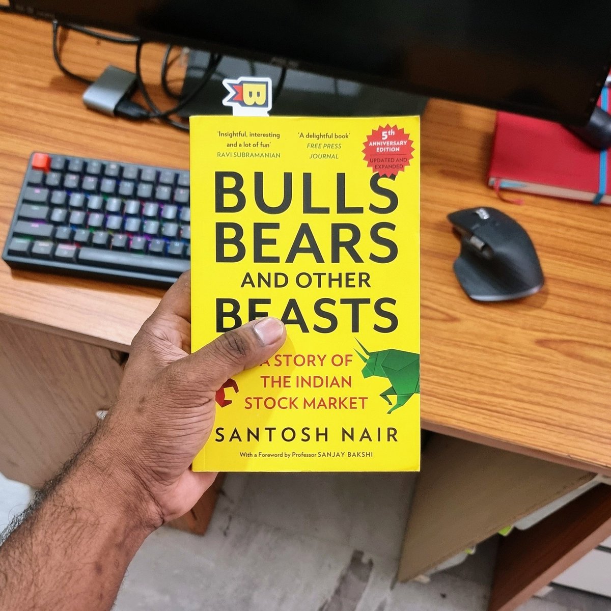 This is one of the best books to learn about Indian Stock Market. 📈 It's always good to know the background before you jump into <a href="/zerodha/"></a>, <a href="/_groww/">Groww</a>, etc.
 
book.sv/blbrbe by <a href="/sant0nair/">Santosh Nair</a>. 📖