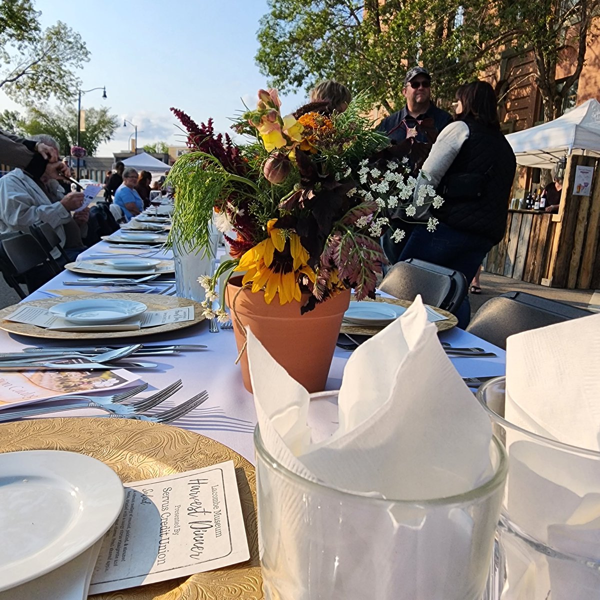 LJ39's tweet image. @LacombeMuseums
#harvestdinner
#longtable
Lovely evening in @CityofLacombe for a seven course long table feast. Cheers to @joewhitbread for his always excellent hosting.