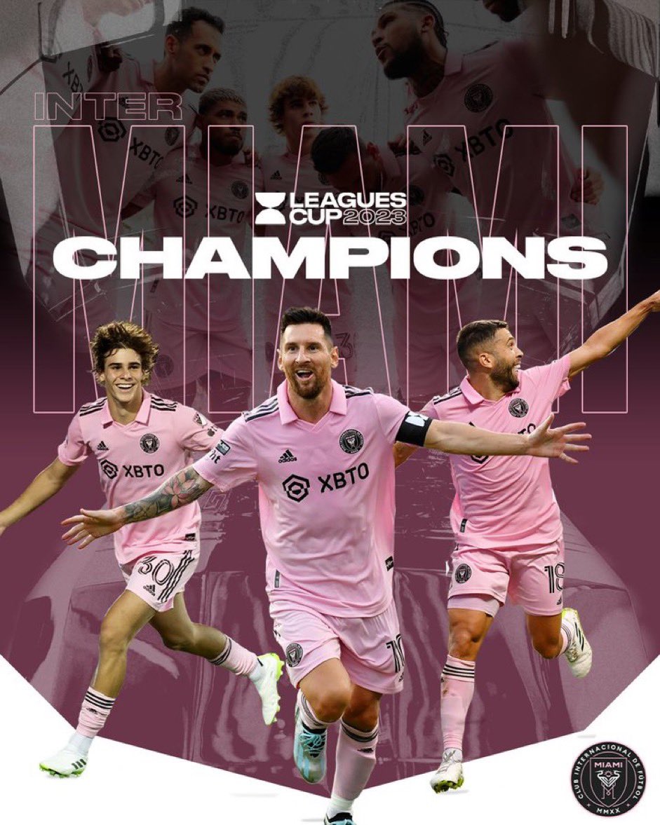 M10GOAT's tweet photo. 7 لقاءات للأسطورة = أول بطولة في تاريخ ميامي

أي تأثيرٍ هذا يا أسطورة 🤯🐐 https://t.co/4k3Xtou2c4
