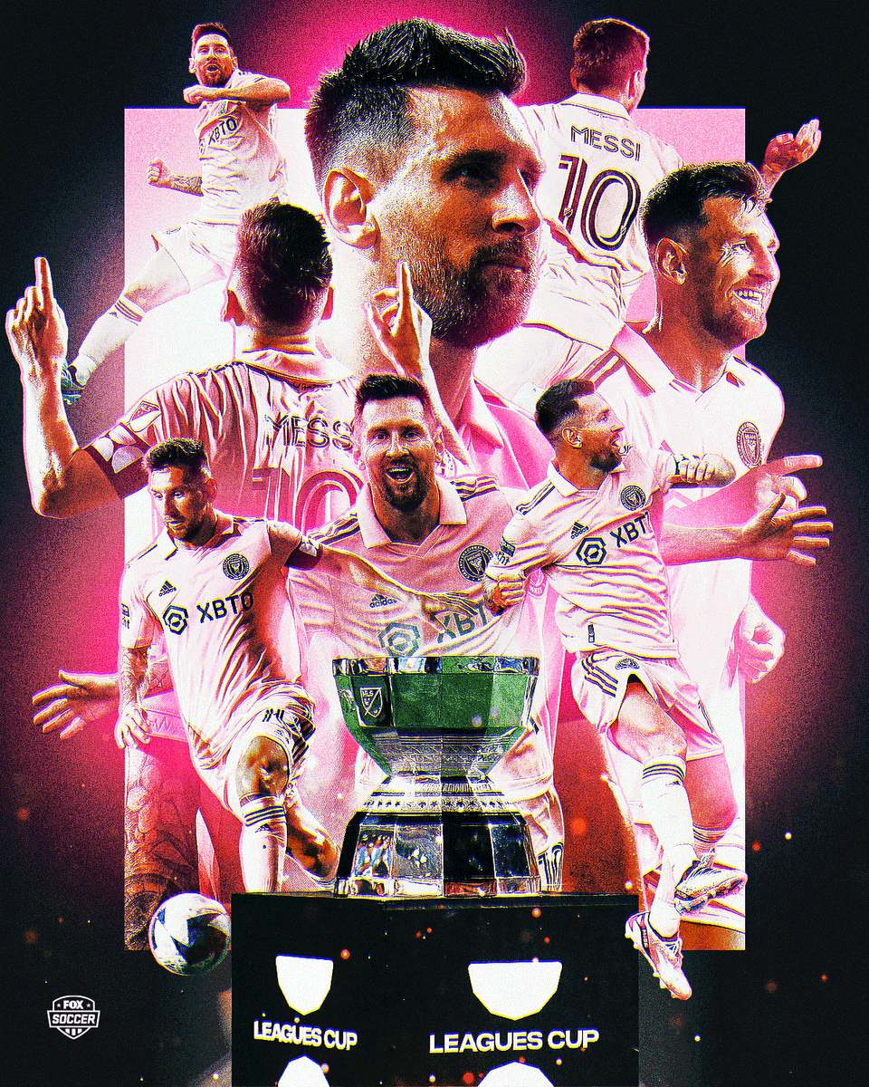 FOXSoccer's tweet photo. That didn't take long 

Messi leads @InterMiamiCF to its first-ever trophy ✅🏆 https://t.co/0AibY8qbDS