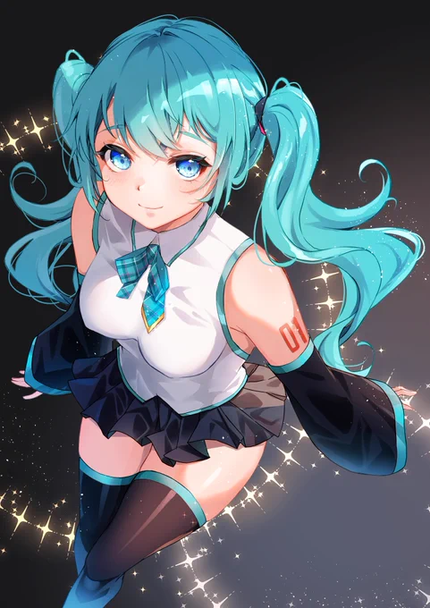 「誰よりもかわいいって言われたい」#初音ミク #イラスト 