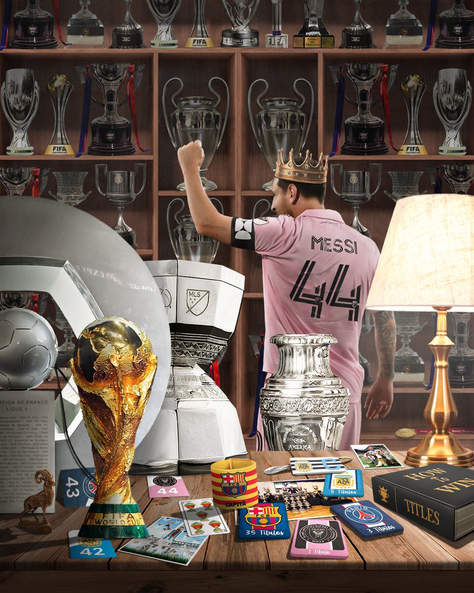 LIONEL MESSI IS THE PLAYER WITH THE MOST TROPHIES IN THE HISTORY OF FOOTBALL! 🐐