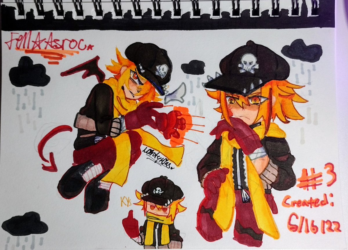MintyMins1's tweet photo. Fell Asroc 🔪🥖
Thanks for oomf Kayley giving me the idea to draw him kek!!!
Now someone gimme a number from 1-32 >:333
#gunvolt2 #gunvoltau #asroc #ガンヴォルトアート https://t.co/m1KNFTy1jK