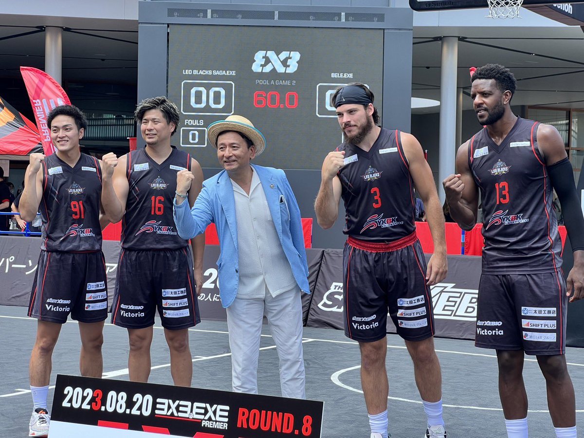 山口知事、ご挨拶いただきありがとうございました！
さぁ、ホームチーム <a href="/LeoBlacksSaga/">LEO BLACKS SAGA / LEO NINERS</a> の登場です🔥🔥🔥

📍#SAGAサンライズパーク
📺LIVE：spotvnow.jp/intro
⌚️RESULT：3x3exe.com/premier/result…
📡#3x3EXE PREMIER ROUND.8