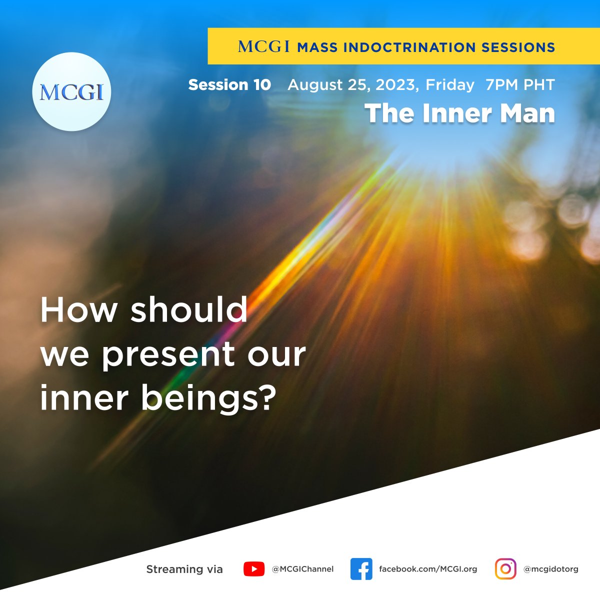 TheOldPathTV's tweet photo. You are cordially invited to our online Mass Indoctrination session on Friday, August 25, 2023 at 7 a.m. EDT (7 p.m. PHT) with Brother Eli Soriano and Brother Daniel Razon.

#PureDoctrinesOfChrist https://t.co/b1hqTjPTlB