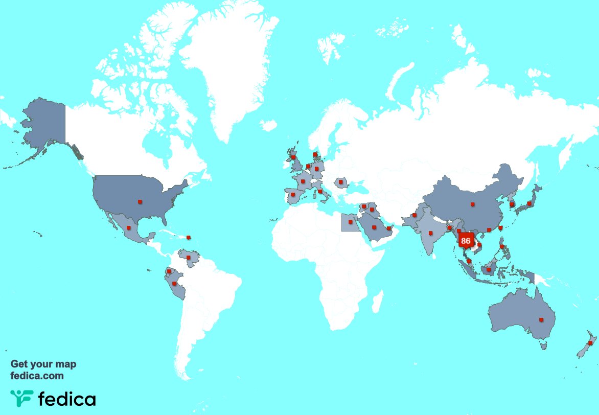 Special thank you to my 1 new followers from Taiwan last week. fedica.com/!NUHKOME