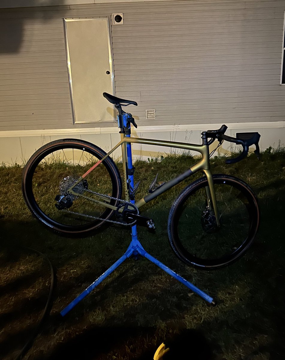 Last minute <a href="/iamspecialized/">Specialized Bicycles</a> prep for <a href="/sbtgrvl/">SBTGRVL</a>… 😬