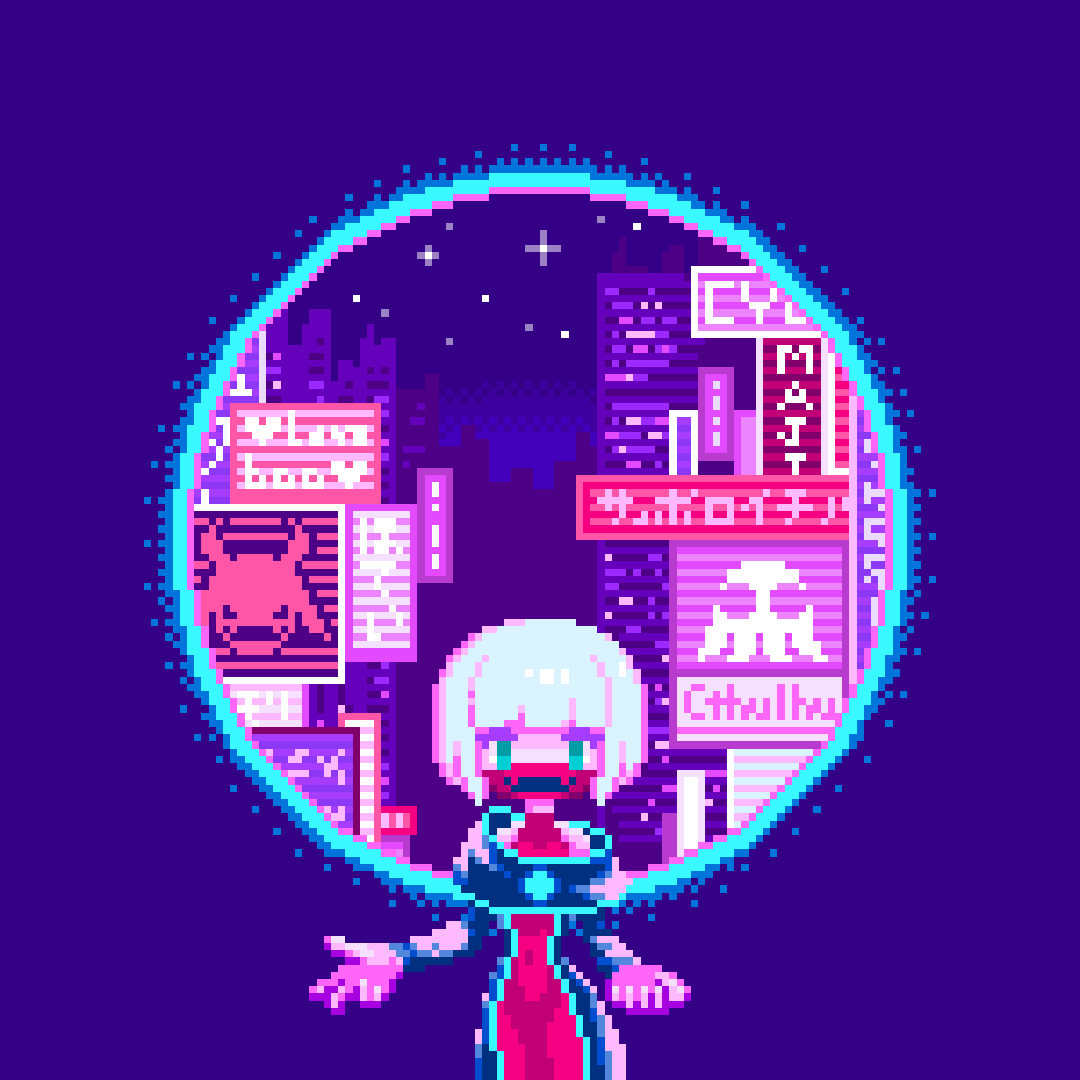 michinokaze's tweet photo. サイバーパンクみたいなやつ

#ドット絵 #pixelart https://t.co/p05cyMHc4N