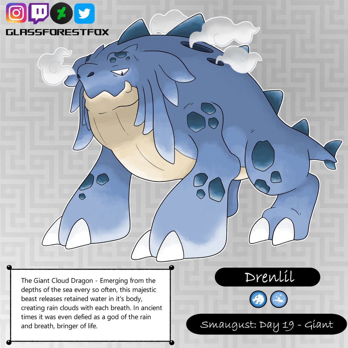 scrawlingfox's tweet photo. #smaugust #smaugust2023 #fakemon #pokemon #digitalart #artistsontwitter https://t.co/SJaLOAMytq