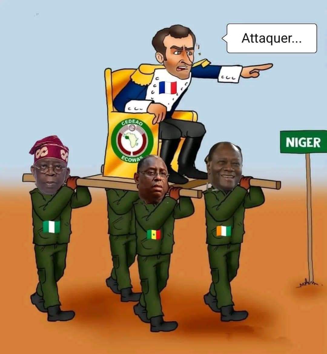 w_ikem's tweet photo. Mad African Leader's are trying to please #NATO #WESTERS and #AMERICA, But if they try it, that will be the end of #ECOWAS, We are watching them, Let's see how it will go as Tinubu is there Leader. He will end Nigeria faster and l like it? https://t.co/Yis2YMcYsR