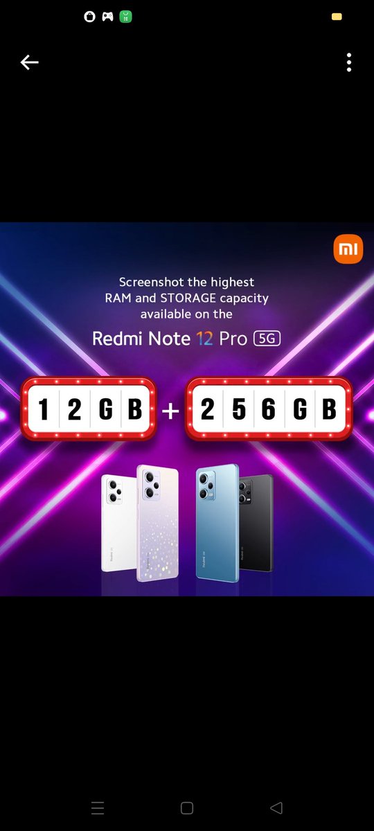 JayshreeMalhot6's tweet image. Ans4). 12GB RAM 256GB STORAGE

#RedmiNote12Pro5G #SuperRAM,
@RedmiIndia

@krchandra38 
@AbhishekIPLFeak 
@BirjuDamani 
@InvisibleIndra 
@MistuniB 
@tawareganesh24 
@chidambar08