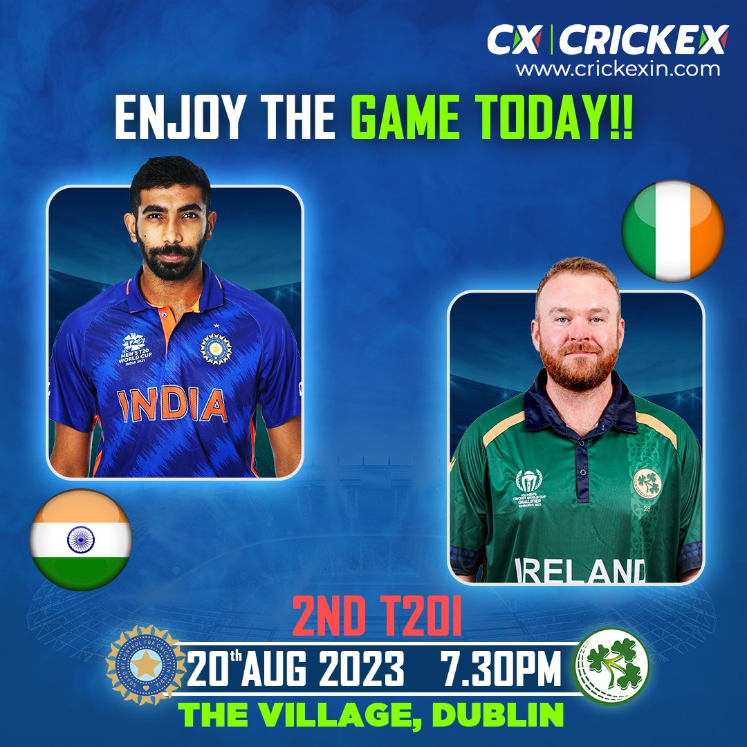 crickex_info's tweet photo. 🏏 Clash of Titans: Ireland takes on India in the thrilling 2nd T20I tonight at The Village, Dublin! Get ready for an explosive showdown of cricketing excellence under the stars tonight.
#crickexinfo #INDvsIRE #t20 #sports #favouriteteam #india #ireland #cricket https://t.co/bECO47if5j