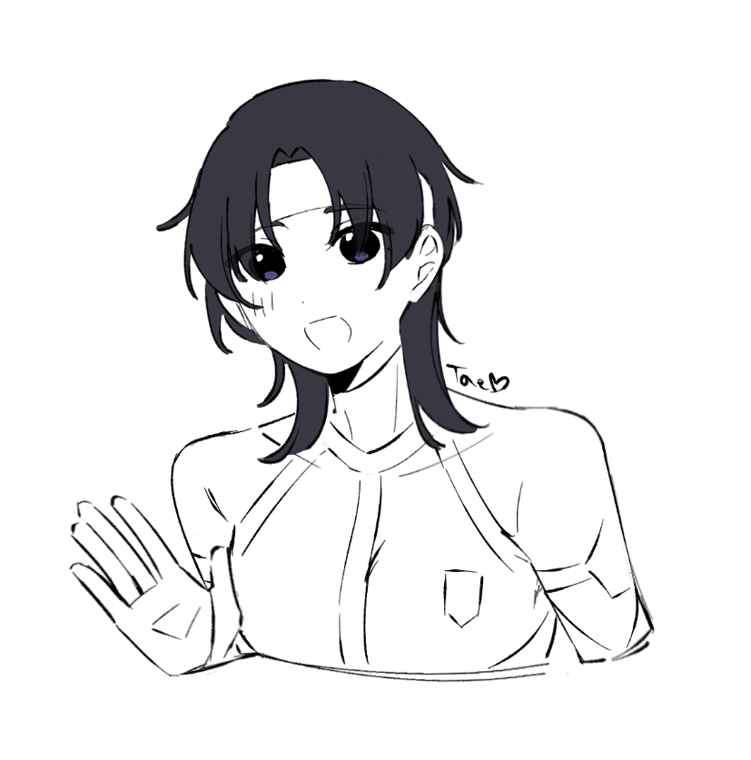 Taenyaki's tweet photo. can we please have fem nanase . i like to headcanon her with a jellyfish haircut!!! — hehe https://t.co/AArchshHce https://t.co/DXNgaqsKIL