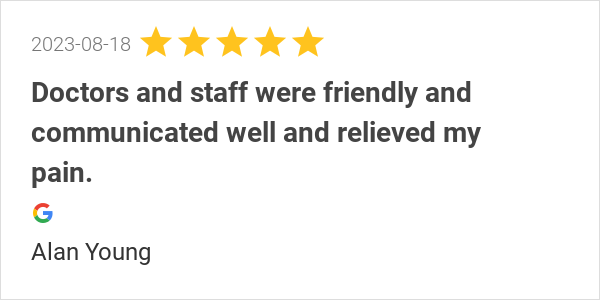 nspaincare's tweet photo. New 5.0-star Review: "Doctors and staff were friendly and communicated well and relieved my pain. Most... https://t.co/8aHUrOVIzB