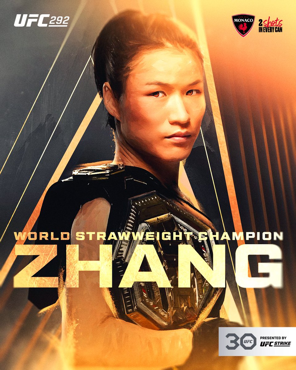 ufc's tweet photo. #ANDSTILL THE STRAWWEIGHT QUEEN 👑

Zhang Weili defeats Amanda Lemos by unanimous decision in our #UFC292 co-main!

[ B2YB @DrinkMonaco ] https://t.co/vSVdDy0UWI