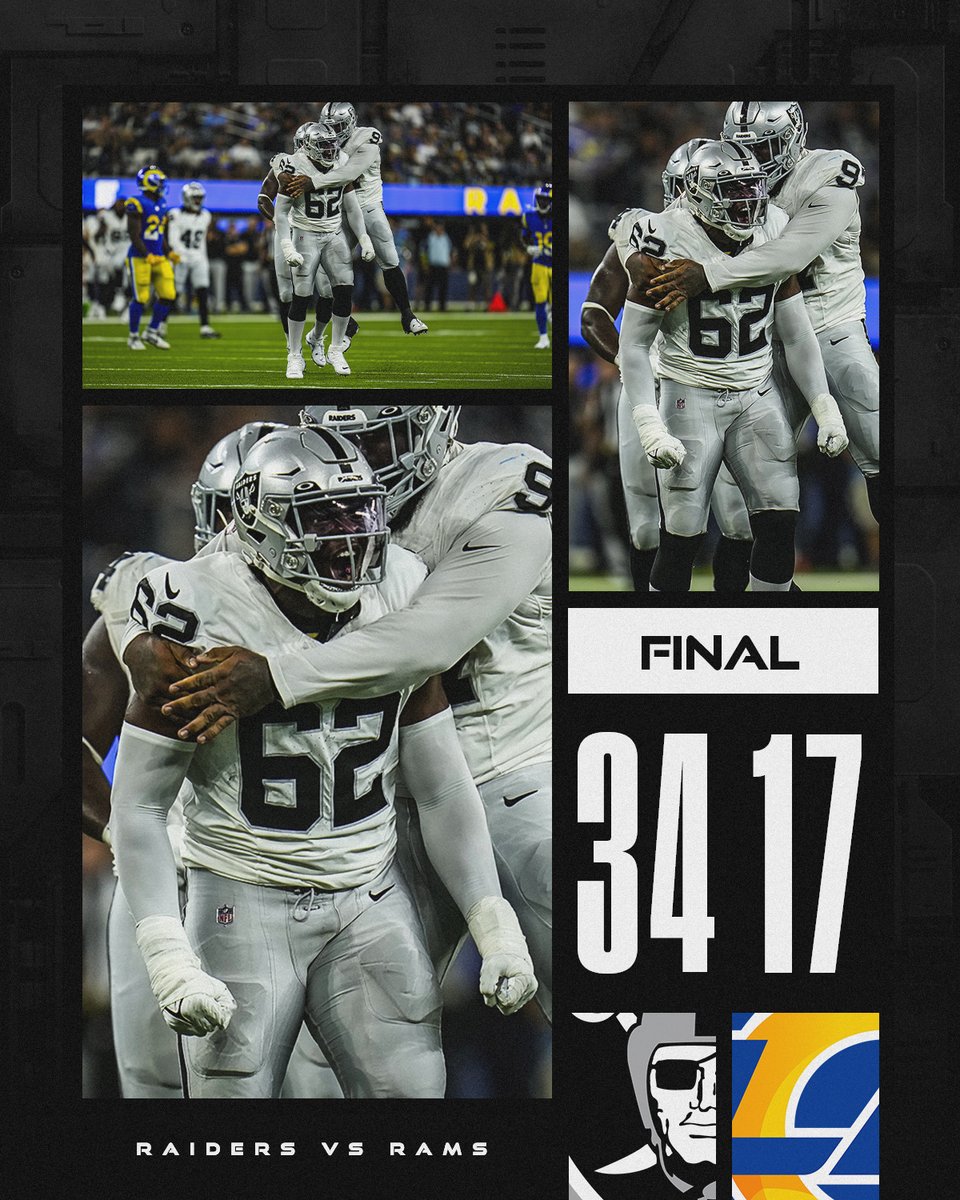 Took care of business 💼

#LVvsLAR | #RaiderNation