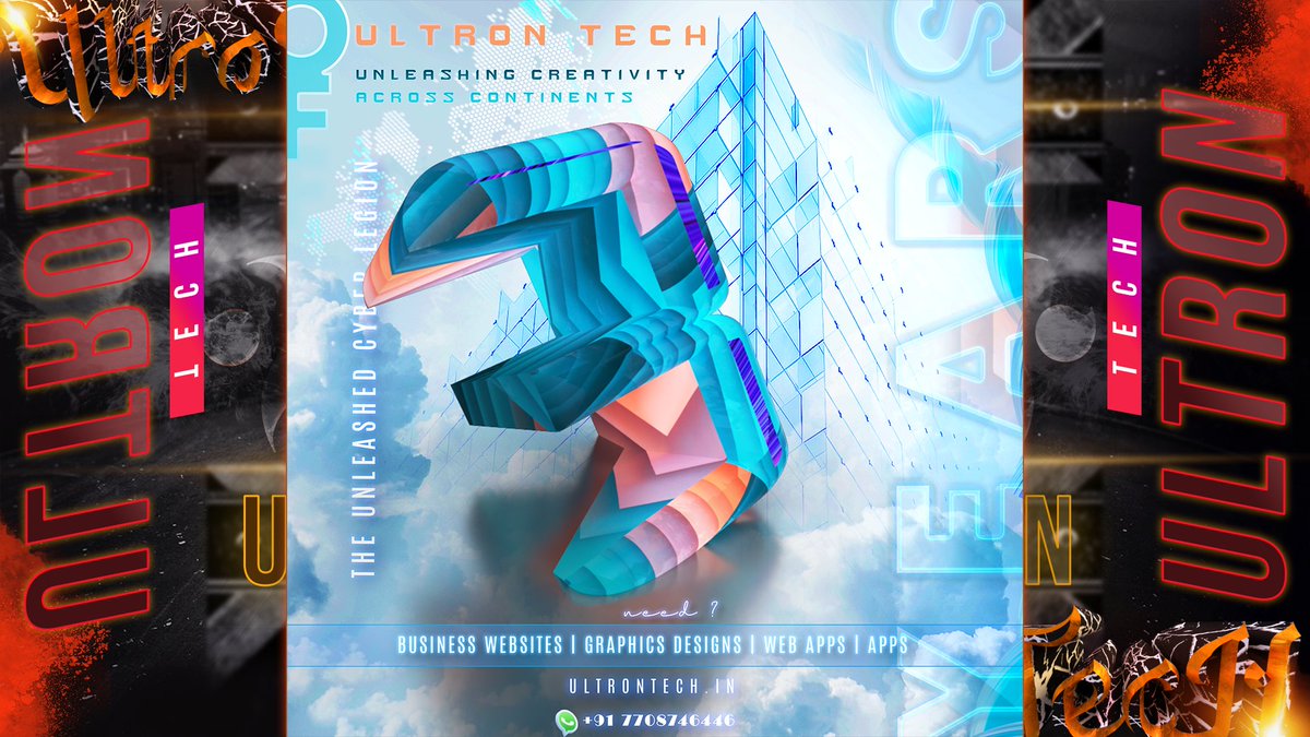 ultron_tech's tweet photo. 3-Year Odyssey - Unleashing Creativity Across Continents
#MyXAnniversary
#theultrontech
#business #websitedesigner #freelancer  #Flyers #flyerdesign #androidappdevelopment
#UltronTechAnniversary #DigitalPioneers #3years https://t.co/788gZmrsCu