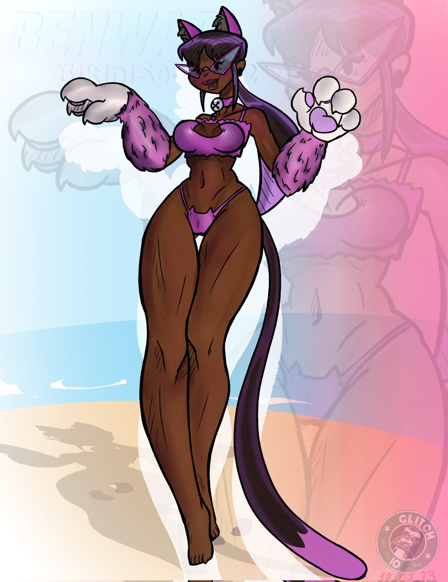 theGLITCH_10's tweet photo. Black Nyancy chan in bikini
#ben10 #art #bikini #Summer2023 https://t.co/Ovb594AoBd