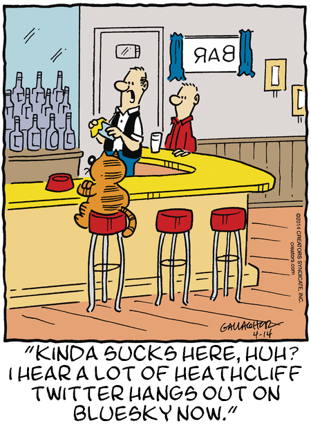 HeathcliffStew's tweet photo. Panel: 2014-04-14
Caption: @heathcliffstew.heathcliff.cat

juggling computers atm hence the lack of Stews, but also............ https://t.co/zBl39R64Xy