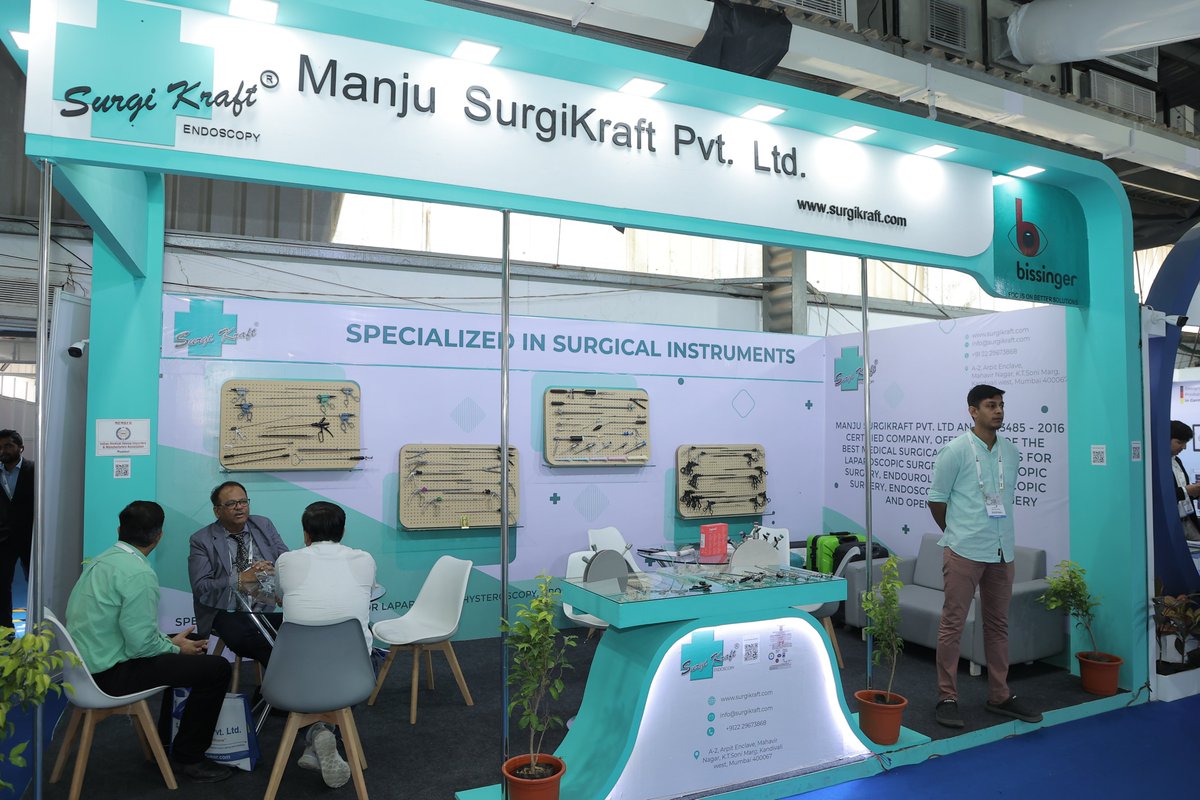 Glimpse of Manju SurgiKraft Pvt. Ltd. Pavilion -  Precision in every incision at 1st edition of #IndiaMedTechExpo2023 at Helipad Exhibition Centre, Gandhinagar, Gujarat. 

#MedicalTechnology #InnovationInHealthcare #MedTechRevolution #IndiaMedTech2023 #IMT2023 #G20India