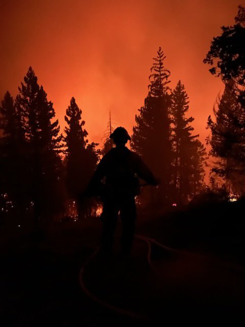 PCP_FIRE's tweet image. An update on 4101C #StrikeTeam from #NevadaCounty. Yesterday crews put in a long 24 hour shift on the #ScottFire which is part of the #HappyCampComplex in the #Klamath and #Siskiyou area.

@NCCFIRE @grassvalleyfire  #NorthSanJuanFire #HigginsFire #californiafirefighter