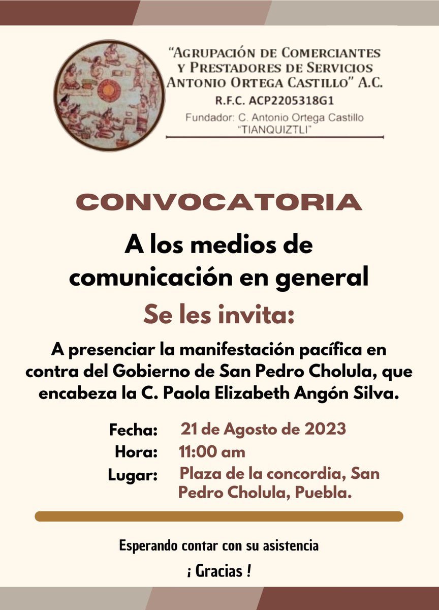 AnaBerthaCM's tweet photo. @JornadaOriente @SEMAR_mx En San Pedro Cholula tenemos a la peor alcaldesa del país, si tenía que ser panista!! y con la población en contra, todavía se da el lujo de asistir a eventos políticos con la señora X.Por ello el próximo lunes 21 de agosto,la ciudadanía Cholulteca se manifestará https://t.co/w2ZUNPbHKW