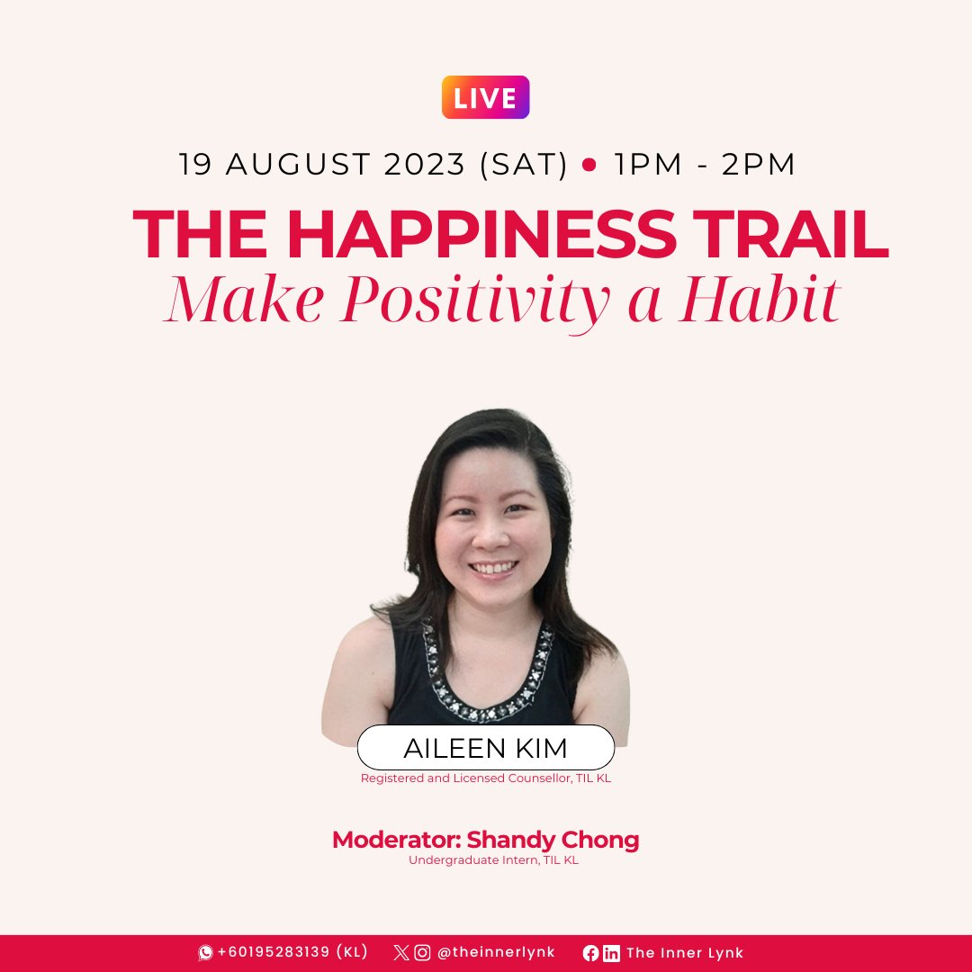 TheInnerLynk's tweet photo. We had an exciting IG Live session where we uncovered the secrets to a happier life as we delved into 'The Happiness Trail: Making Positivity a Habit'.

In case you missed it, you can still catch the recording here: https://t.co/GxTJSU9UN4

#happiness #TIL #positivity #wellness https://t.co/E4tQ4jU0wr