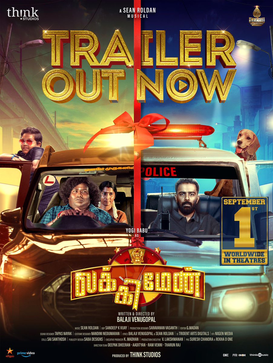 arunvijayno1's tweet photo. Delighted to Present the trailer of YOGIBABU's #LuckyMan. Best wishes to the entire team💐

Link - https://t.co/fhPclRJqV1

#LuckyManFromSep01 
#TimeToFeelGood

@iYogiBabu @ThinkStudiosInd @balajesaar @ActorVeeraBahu @actorabdool_lee
@RaichalRabecca  @RSeanRoldan  @iamkarki
@sandeepkvijay_ @sabadesigns213 @nandini_maran @ganesh_madan @Editor_Ranjit @saishravanam @tkishore555 @thinkmusicindia @SakthiFilmFctry  @sakthivelan_b @Harshath_rvs @DuraiKv @sathishoffl  @DoneChannel1 @ProRekha  @decoffl