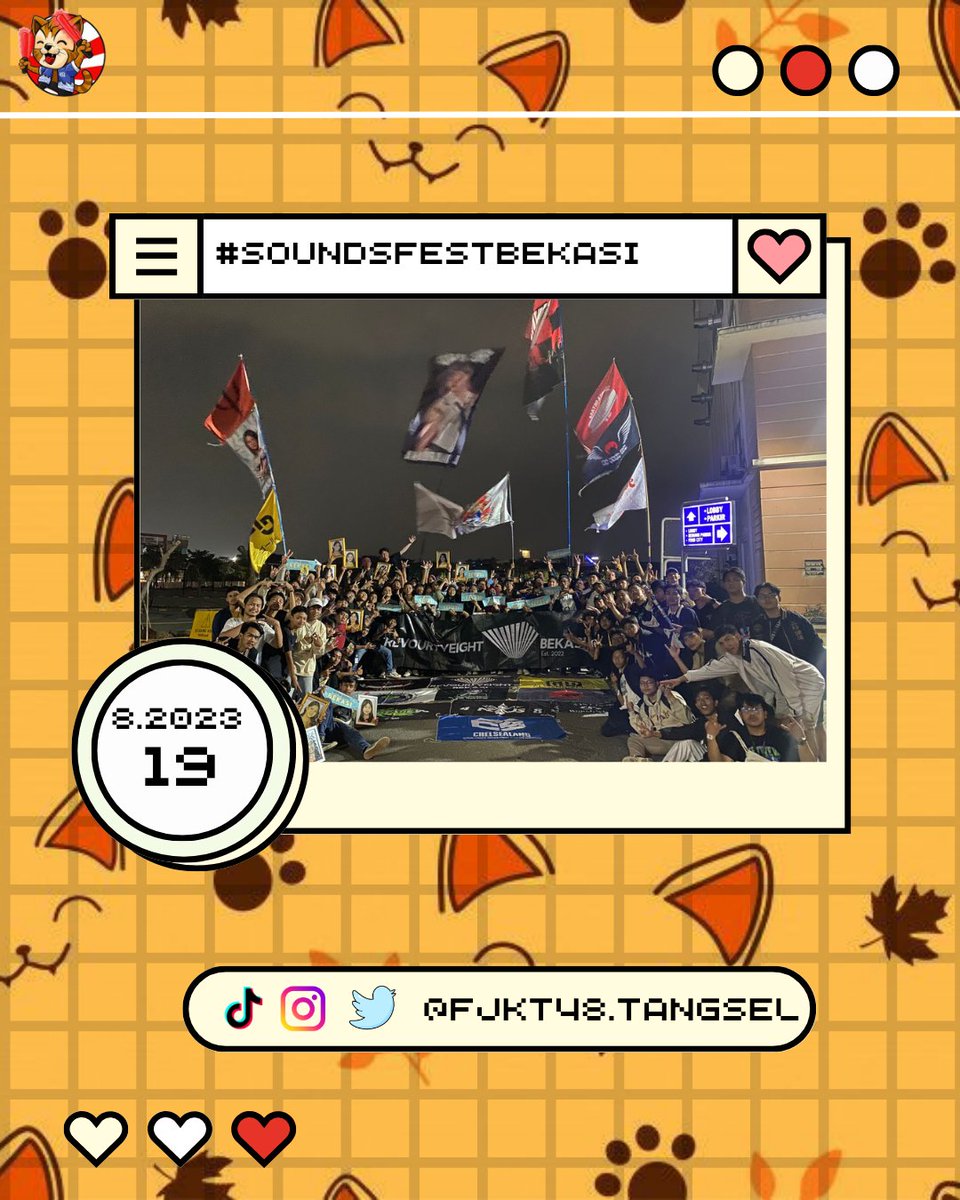 Fjkt48Tangsel's tweet photo. 😺FJKT48TANGSEL AT SOUNDSFEST BEKASI😽

Nantikan Keseruan Di Event Event Selanjutnya MenGGGG Seee uuu😻😽

#SOKINBEKASI https://t.co/HoKnz21FYc