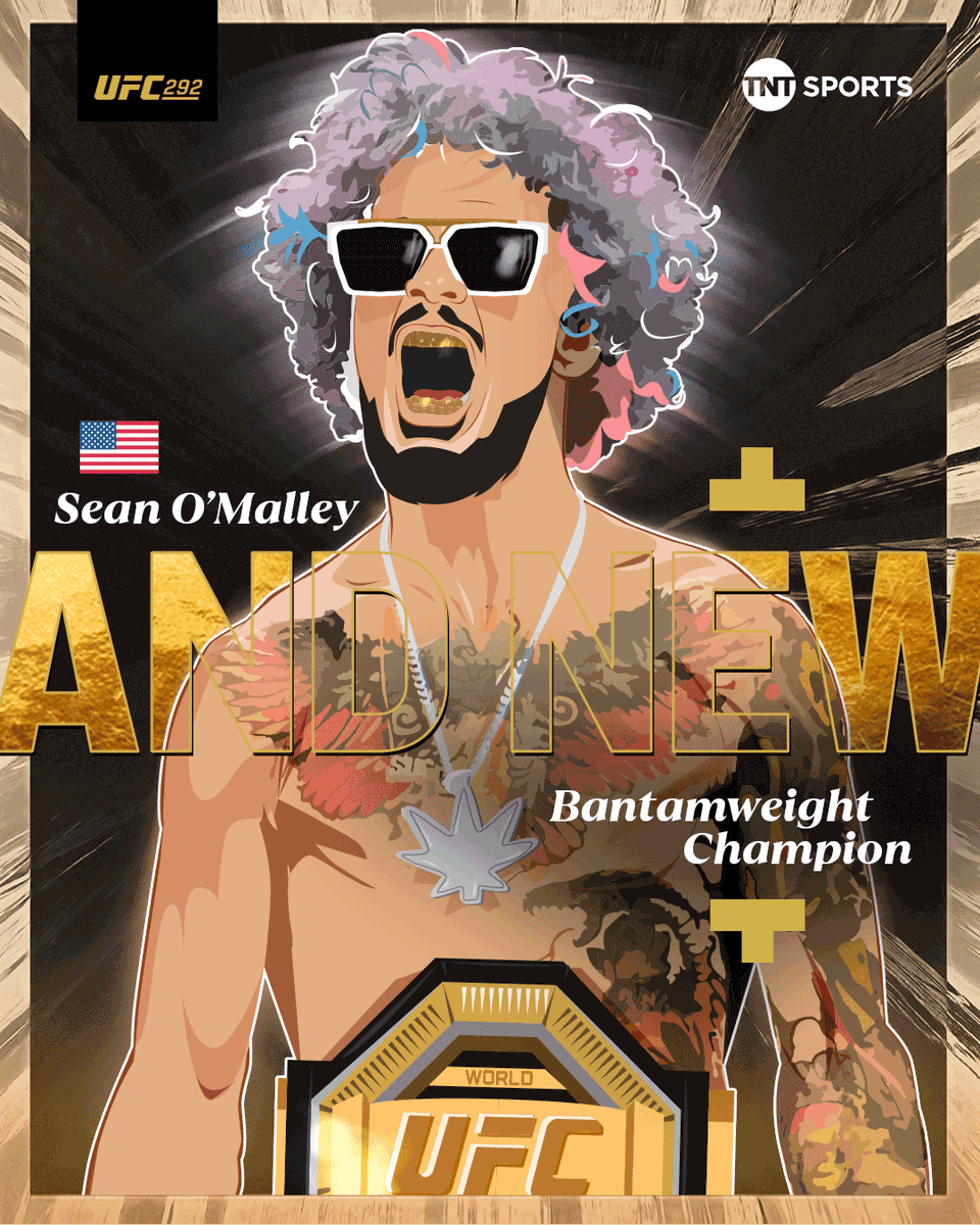 𝗦𝗨𝗚𝗔 𝗦𝗛𝗢𝗪𝗪𝗪𝗪𝗪𝗪𝗪𝗪! 🌈

<a href="/SugaSeanMMA/">Sean O'Malley</a> has defeated Aljamain Sterling and is the new UFC Bantamweight Champion! 🏆

#UFC292