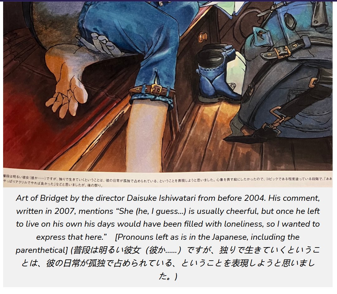 OnlyGoken's tweet image. Theres a lot of stuff that predates that stupid fucking 2009 interview about Bridget that shows &quot;maybe she was always planned to question herself&quot; and that the world wasnt ready for her to be trans. Like. A LOT. Nothing is even retconned at all from XX and Vastedge