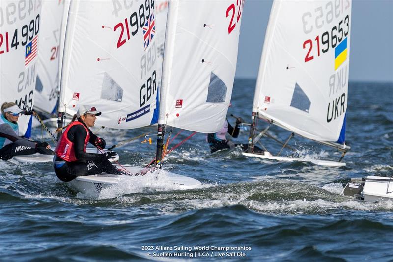 ILCA classes at the 2023 Allianz Sailing World Championships Day 7 - Matt Wearn has nearly claimed the ILCA 7 title yachtsandyachting.com/news/265597/?s…