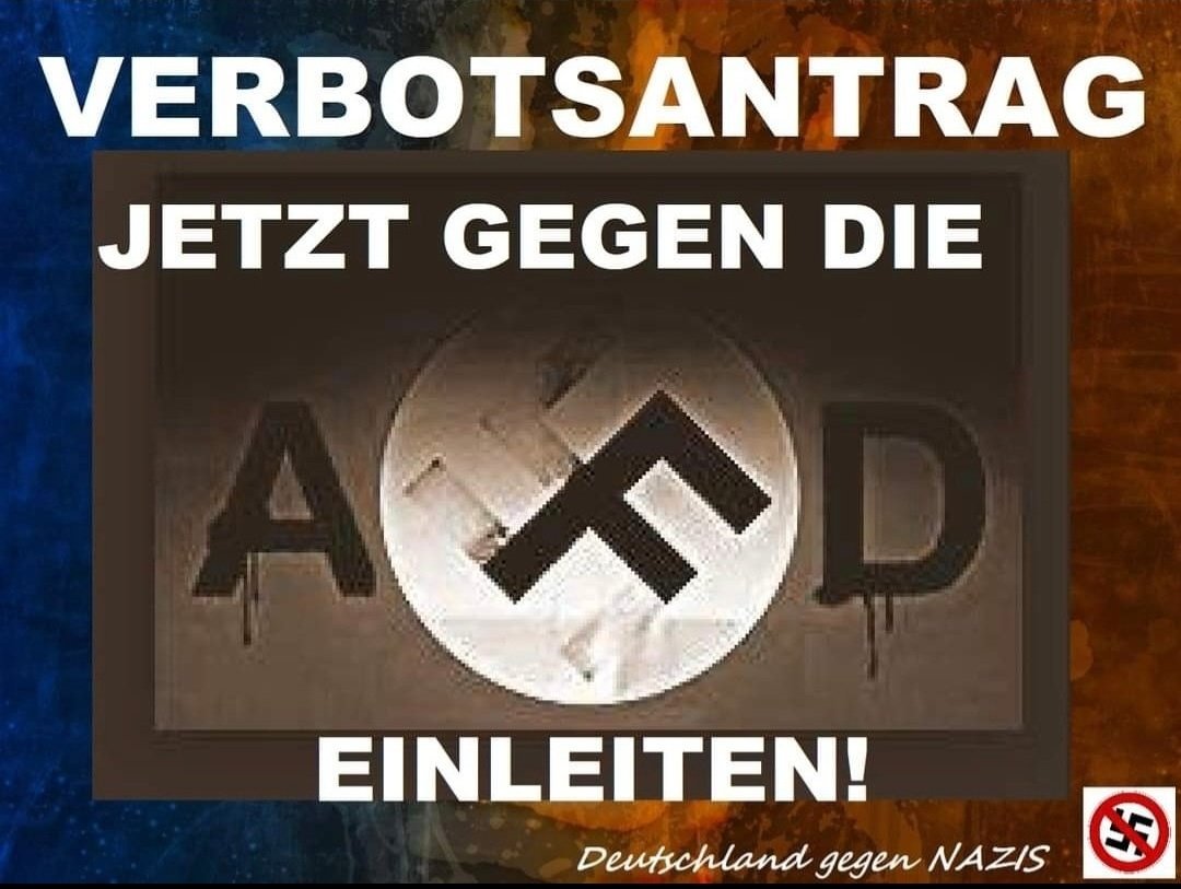 sepaho's tweet photo. Jeden Tag daran erinnern!

Die #afd ist keine demokratische Partei, sondern
eine faschistische, unsoziale, frauenfeindliche, homofeindliche &amp;
rassistische Vereinigung von Rechtsextremist*innen, die vom Verfassungsschutz beobachtet wird.

zit. nach @lupus_woelfin

#AfDVerbotSofort https://t.co/PNKoL7JbMS