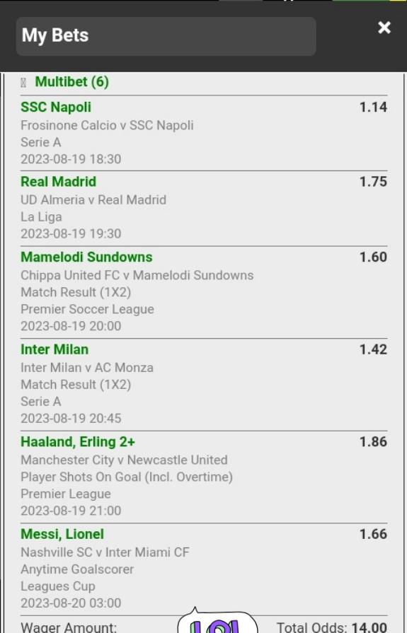 FraggoZa's tweet photo. 14 odds landed safely in the Boom Land.🔥🏅💰
#Betway https://t.co/q4Tp3ElwYv