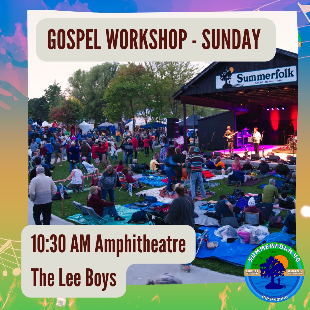 Gospel Workshop with The Lee Boys @ Amphitheatre⁠
10:30 AM - 12:00 PM. Trust us, you don't want o miss this show!⁠
⁠
⁠
#Summerfolk48 takes place Aug 18-20, 2023. Summerfolk.org⁠
⁠
#summer #festival #crafts #music #gospel #workshop