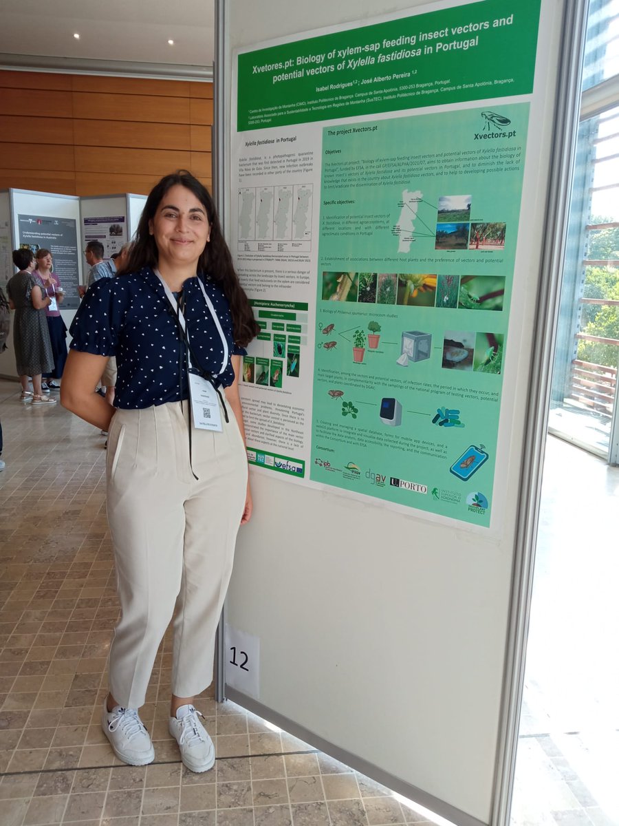 Plants_EFSA's tweet image. 📢 #HappeningNow at #Xylella23 #PosterSession 🌱
🔛 @bela_csr presents a poster on the project Xvectores.pt: biology of xylem-sap feeding insect vectors and potential vectors of #XylellaFastidiosa in Portugal