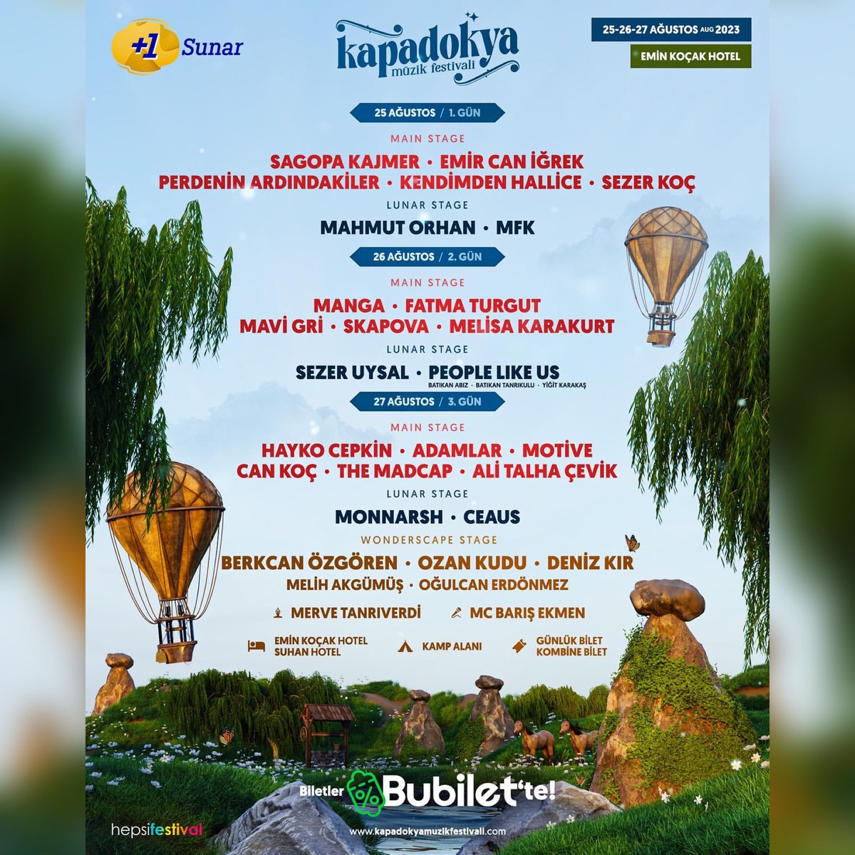 ankaratakvimiet's tweet photo. ✔️Ankara’ya Yakın Mesafe de Festivale Ne Dersin? 
🔸Kapadokya’da Müzik Festivali 

🎺 @bubilet 

#festival #festivaller #ankara
#kapadokya #cappadocia #müzikfestivali https://t.co/JnDNK0eeei