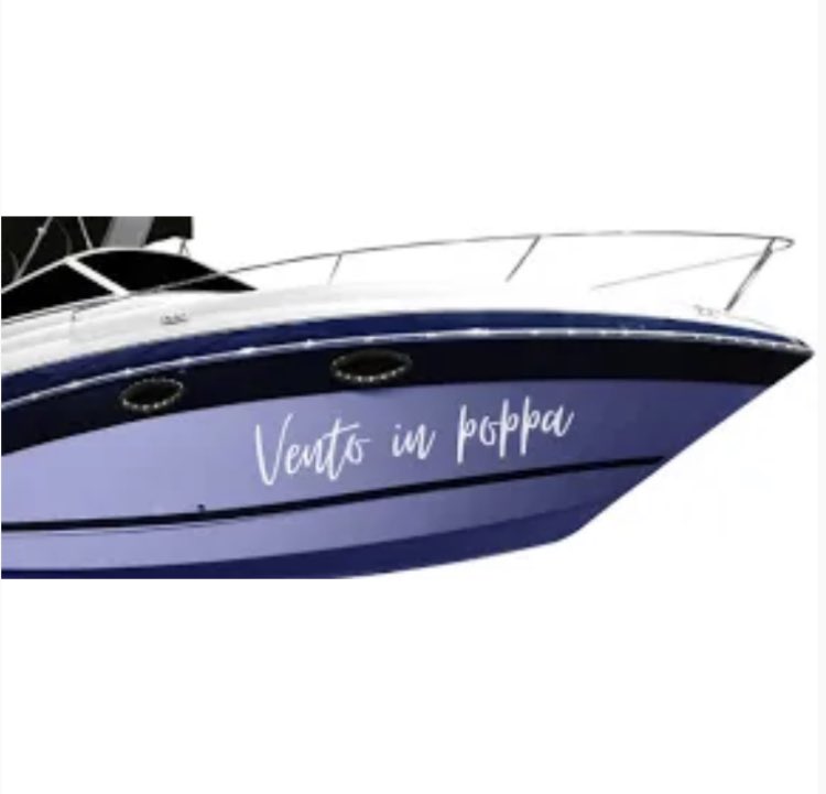 Adesivi per barche 10 anni di garanzia decalfont.com e prova il compositore automatico delle scritte adesive #adesiviperbarche #scritteadesive #nautica #vela #barca #pesca #mare #scafo